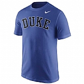 Duke Blue Devils Nike Wordmark WEM T-Shirt - Royal Blue